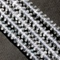 連　合成水晶　ソロバン　約6×3mm　浄化　魔除け　品番： 4064