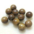 【現品限り】丸玉　タイガーアイ木化石　　8mm　　　　品番： 8419