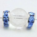 ロンデル（SVブルー/平型）　 8mm　100個　　　　品番： 8085