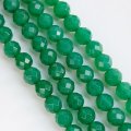 連　グリーンアゲート（草緑）　カット　12mm　品番： 4025