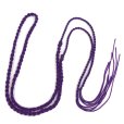 画像1: ネックレス紐　二重三つ編　紫　約90cm　　　　品番： 9488 (1)