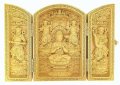 柘植の木彫（平型）　勢至菩薩・四天王(持国天・多門天・広目天・増長天)　品番： 7385