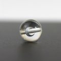 【オリジナル商品】カービング　占星術　月　水晶(銀彫り)　12mm　　品番： 9004