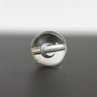 【オリジナル商品】カービング　占星術　月　水晶(銀彫り)　12mm　　品番： 9004