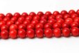 画像2: 連　染めサンゴ（赤）　 丸　10mm  AAA　　　　品番： 9822 (2)