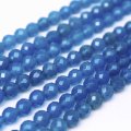 【売切50%OFF（表示価格が割引後の金額）】連　ブルーアゲート　カット　 8mm　　　　※割引クーポン・ポイント付与対象外　品番： 4432