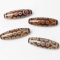 天珠　二十一眼　37mm×12mm つやあり　　品番： 10252
