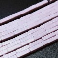 連　アゲート　スクエア　チューブ　2×8mm　パステルパープル　　品番： 11141