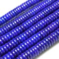 連　高品質TOPランク　アフガニスタン産　ラピスラズリ　 ソロバン　ボタン　10×3mm　※ポイント対象外　品番： 11165