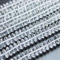 連　合成　クリスタル　水晶　ソロバン　約8×3〜4mm　品番： 11869