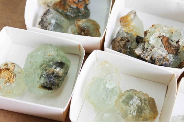 画像3: 　原石　置物　湖南省産　フローライト　グリーン　ミニサイズ　3個1パック　品番：10968
