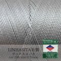 ワックスコード　LINHASITA社製　ライトグレー　0.75mm 約210m ロウ引き紐　D 208  品番: 10707