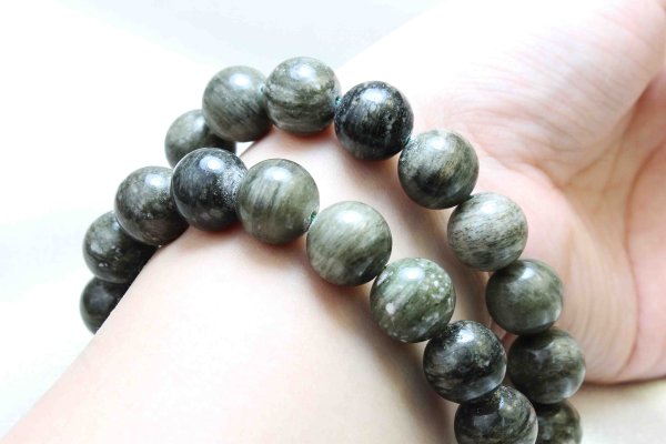 画像5: ブレスレット　バドガシュタイン鉱石　〈オーストリア産〉　グリーンカラー　11〜12mm　品番： 9426