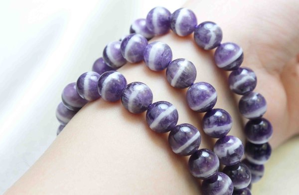 画像5: ブレスレット　ブラジル産　線珠アメジスト　8mm　品番： 6957