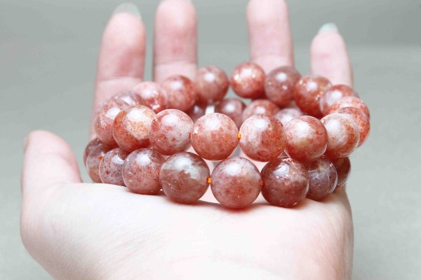 画像6: 【激安】　ブレスレット　インド産　サンストーン　Aランク　11.5mm　品番： 6993