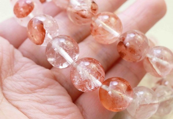 画像5: ブレス　マニカラン水晶　TOPランク　ヒマラヤ産　12mm　説明カード付属　　品番： 7040