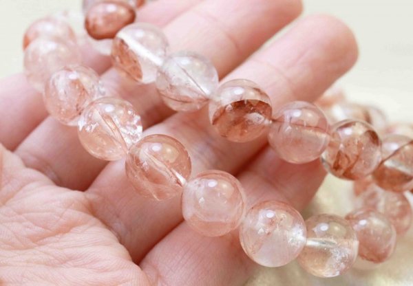 画像5: ブレス　マニカラン水晶　TOPランク　ヒマラヤ産　約6mm　説明カード付属　　品番： 10917