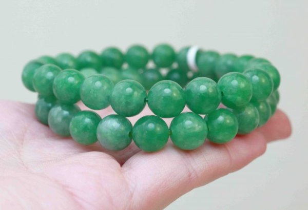 画像6: 【高品質】　ブレスレット　ミャンマー産　翡翠　ヒスイ　ひすい　約9mm　品番： 11877