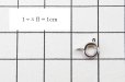画像3: パーツ　真鍮製　素材　引き輪　ヒキワ　No1　シルバーカラー　10個セット　品番： 11946 (3)