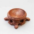 木の丸玉台　ウッドディスプレイ　天然木　Mサイズ　ミニサイズ　丸玉台座　　品番： 7063