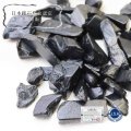 【日本銘石】さざれ　ブラックシリカ　〈北海道県〉　100g　パッケージ付き　品番：　11992