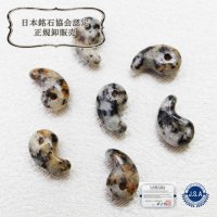 【日本銘石】勾玉　鞍馬石　〈京都府〉　極小　約10mm×7mm　品番：12082