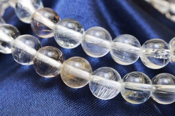 画像3: 【売切50%OFF（表示価格が割引後の金額）】【高品質】　ブレスレット　希少　ニードルイントパーズ　ミックスカラー　7mm　　品番： 12139