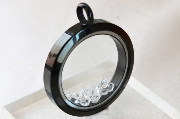 画像3: ペンダントトップ　ハーキマーダイヤモンド　ブラック　夢見の石　さざれ　夢を現実化　出産のお守り　品番：12341