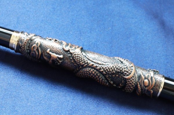 画像3: 龍王筆 宝珠 ブラウンカラー 風水 品番: 12350