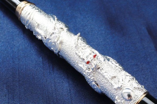 画像3: 龍王筆　宝珠　シルバーカラー 風水　　品番： 12347