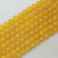 【売切50%OFF（表示価格が割引後の金額）】連　イエローアゲート（濃）　 丸　10mm　　　　※割引クーポン・ポイント付与対象外　品番： 3774