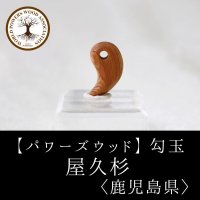 【パワーズウッド】勾玉　屋久杉　〈鹿児島県〉　20mm　厄除け　癒し　ヒーリング　長寿　品番：12841