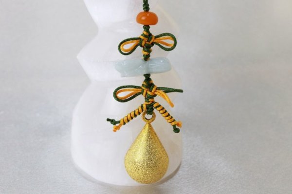 画像3: 干支ストラップ　丑（うし） 翡翠　グリーン　品番：12120