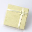 画像1: 【現品限り】プレゼント　ギフト　ボックス　レディース　リボン付き　ペーパーボックス　紙箱　イエロー　黄色　品番：13010 (1)