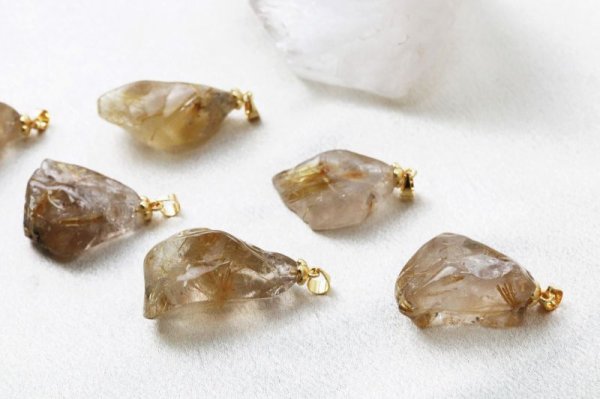 画像5: ペンダントトップ　ルチルクォーツ　大　金運　仕事運　天然石　品番：13021