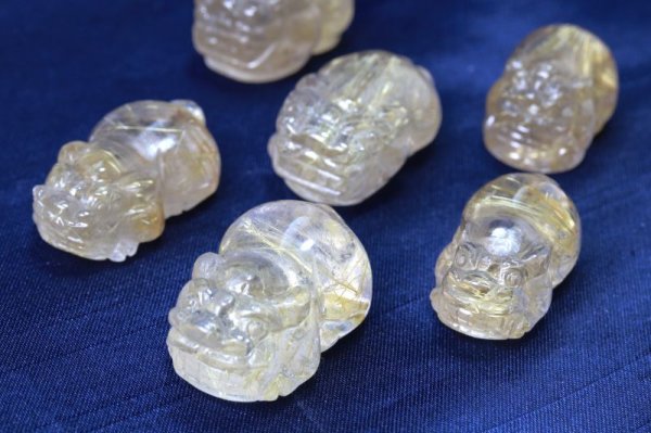 画像5: 置物　貔貅　ヒキュウ　タイチンルチル　ルチルクォーツ　AAA　彫り物　金運　正財運　風水　品番： 13091