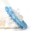 ブレス　アクアマリン　丸　8mm　藍玉　藍柱石　青　ブルー　3月誕生石　品番：13124