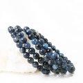 ブレス　高品質ブラックアクアマリン　丸　6mm　癒し　ストレス　人間関係　幸せ　富　喜び　品番：13130