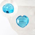 一粒売り　ブルートパーズ　ハート型　穴あり　12.1ct　ブラジル産　仕事運　ピーリング　ストレス解放　品番： 13157