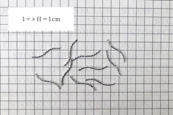 画像3: チューブパーツ　ウェーブ　S字型　カット　シルバー　約3.5cm　10個セット　金属パーツ　アクセサリーパーツ　品番： 13208