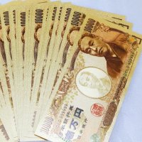 1万円札　1枚　金　福沢諭吉　GOLD999999　縁起物　金運　開運　風水　お守り　プレゼント　品番：13292