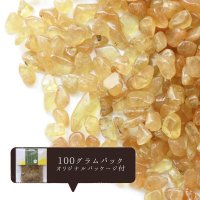 さざれ　イエローアパタイト　100g　パッケージ付き　浄化　魔除け　毒素　マイナスエネルギー　品番：13427