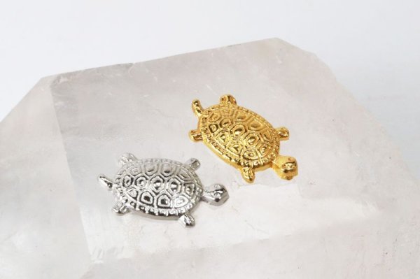画像4: お財布銭亀　金銀セット　蓄財開運　金運招福　金亀　銀亀　開運　幸運　財運　健康　長寿　財産　強化　お守り　品番：13487