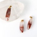ペンダントトップ　マニカラン水晶　TOPランク　ヒマラヤ産　GL　ゴールド　カラー　優しく強く浄化力　天然石　品番： 13521