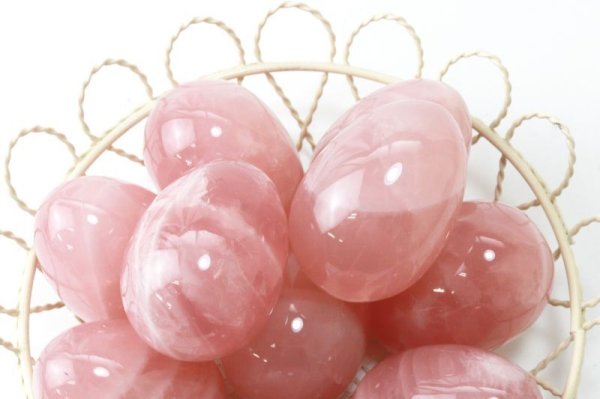 画像4: 置物　玉子　ローズクォーツ　たまご　卵　恋愛　美しさ　天然石　品番：13534