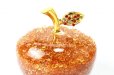 画像3: 置物　幸運のリンゴ　CZ　イエロー　黄　ジルコニアストーン　風水　開運　幸福　幸運　金運　運気上昇　幸運のアップル　彫り物　品番： 13569 (3)