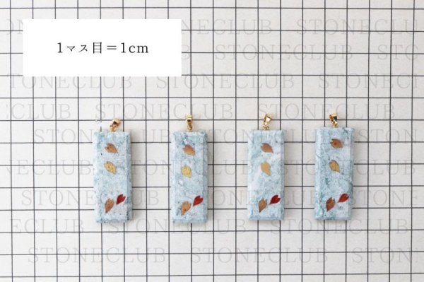 画像5: 【日本銘石×消粉蒔絵】ペンダントトップ　十和田石　桜と花びら2　スクエア型　〈秋田県〉　金粉漆蒔絵　金沢金箔　伝統工芸　健康　やすらぎ　品番：13659