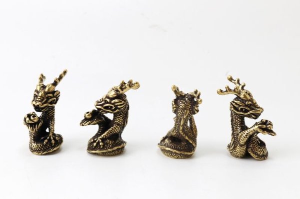 画像5: 置物　干支辰　座像　銅製　風水　龍　健康運　活動力　運気　エネルギー　品番：13728