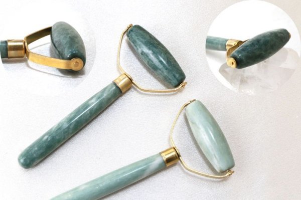 画像4: マッサージローラー　ネフライト　知恵と安らぎ　癒し　エネルギー　サポート　マッサージローラー　天然石ローラー　品番： 9222