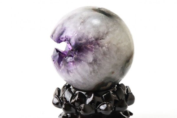 画像6: 置物　笑ロアメジストジオード　大　約1.4kg　ウルグアイ産　紫　パープル　風水　運気　金運　財運　パワーストーン　【一点物】　品番：13830